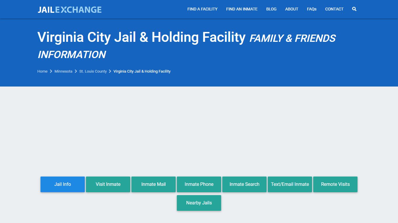 Virginia City Jail & Holding Facility MN | Booking, Visiting, Calls, Phone