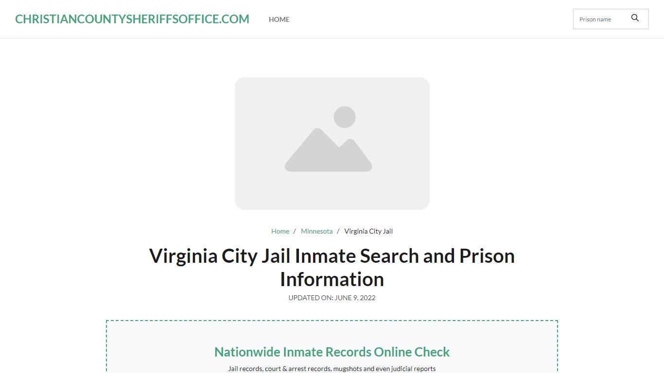 Virginia City Jail Inmate Search, Visitation, Phone no. & Mailing ...