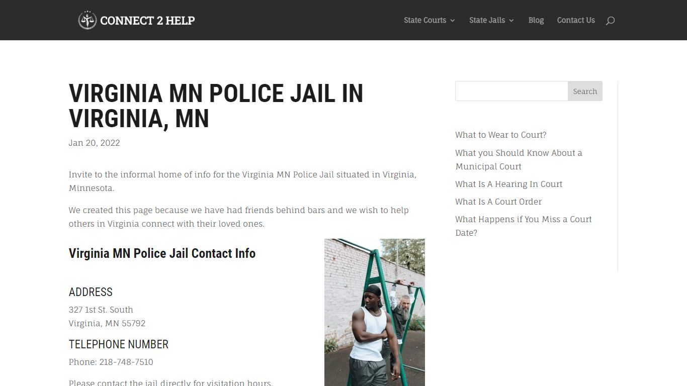 Virginia MN Police Jail in Virginia, MN - Connect 2 Help